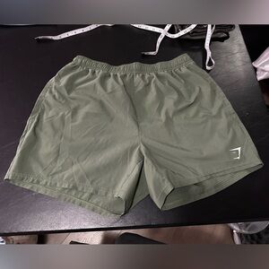 Gymshark 5” green shorts